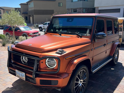 Customer SUV detailed in its driveway